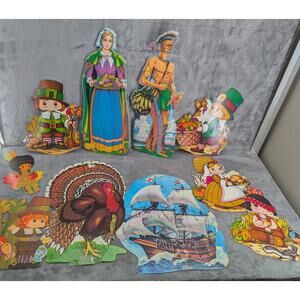 Vintage Thanksgiving wall paper decorations approximately 1972 - 1978 BEISTLE
